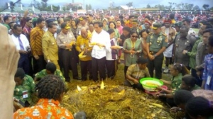 Presiden Joko Widodo Melawat ke Wamena, Warga Papua Sambut Riang