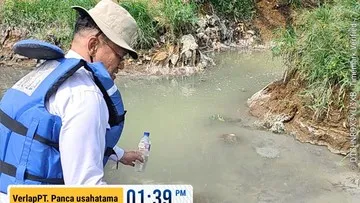 DLHK Banten Selidiki Pencemaran Cisadane, Sampel 3 Industri Diuji