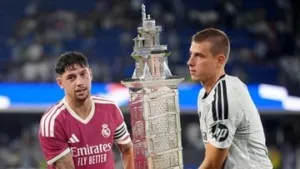 Vinicius Junior Tertawa Lihat Trofi Jumbo Teresa Herrera