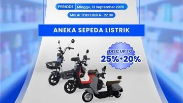 Promo Transmart Full Day Sale 13 September 2026, Diskon Sepeda Listrik